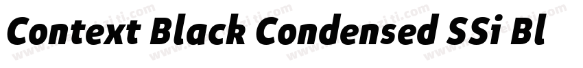 Context Black Condensed SSi Black Condensed Italic字体转换